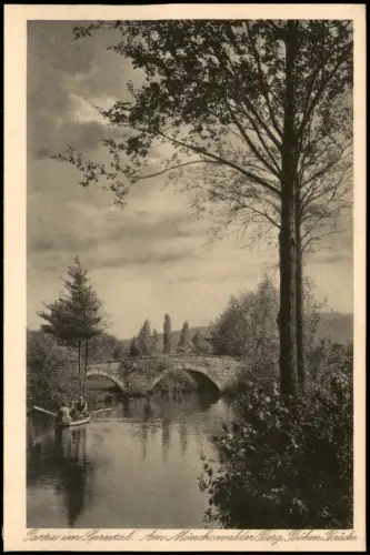 Ansichtskarte Wilthen (Sachsen) Partie im Spreetal Mönchswalder Berg 1925