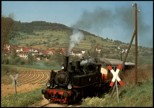 Ansichtskarte Blankenbach Lokalbahnlokomotive 98 727 1976