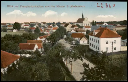 Ansichtskarte Panschwitz-Kuckau Pančicy-Kukow Straßenpartie 1910