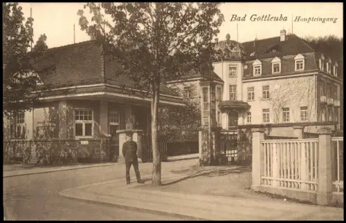 Bad Gottleuba-Bad Gottleuba-Berggießhübel Genesungsheim Haupteingang 1923