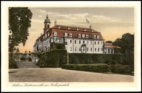 Lichtenwalde-Niederwiesa Schloß Lichtenwalde - Seitenansicht 1924