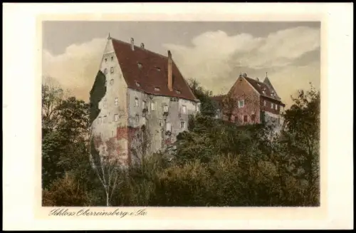 Ansichtskarte Reinsberg (Sachsen) Schloß Oberreinsberg 1924