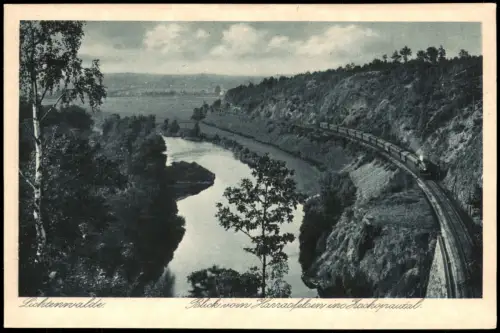 Frankenberg (Sachsen) Harrasfelsen Eisenbahnstrecke Dampflokomotive 1924