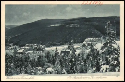 Bärenfels (Erzgebirge)-Altenberg (Erzgebirge) Stadt im Winter 1924