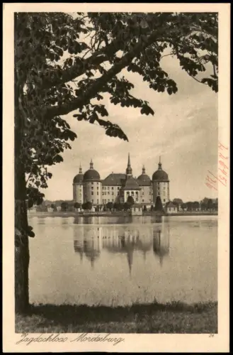 Ansichtskarte Moritzburg Kgl. Jagdschloss 1924