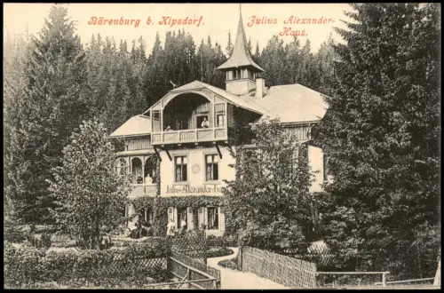 Bärenburg-Altenberg (Erzgebirge) Kipsdorf Julius Alexander Haus 1914