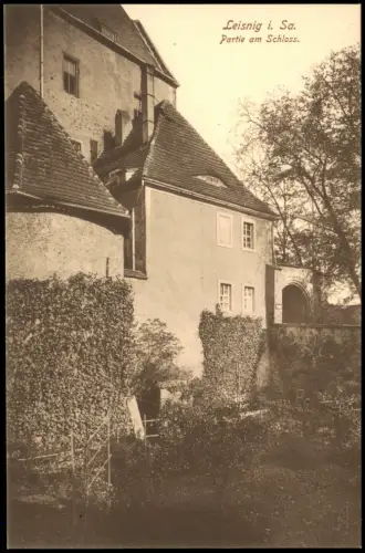 Ansichtskarte Leisnig Partie am Schloß 1914