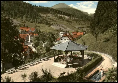 Bad Griesbach Schwarzwald Peterstal Teilansicht mit Wassertretstelle 1970