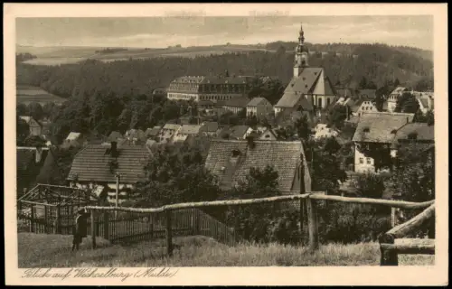 Ansichtskarte Wechselburg Blick auf Wechselburg 1924