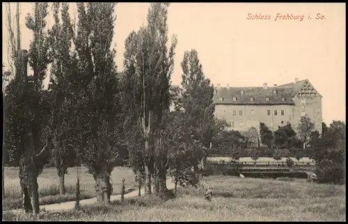 Ansichtskarte Frohburg Partie am Schloß 1914