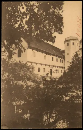 Postcard Rudbjerggård Schloss u. Turm 1922