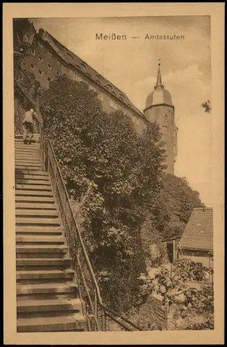 Ansichtskarte Meißen Amtsstufen 1922