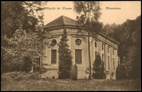 Ansichtskarte Nossen Klosterruine Altzella Mausoleum 1923