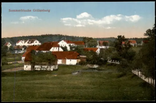Ansichtskarte Grillenburg-Tharandt Stadtpartie 1923