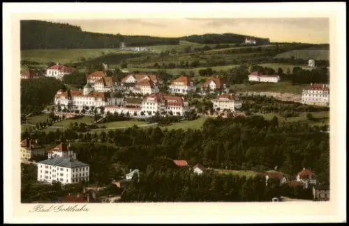 Ansichtskarte Bad Gottleuba-Berggießhübel Stadtblick Colorkarte 1925