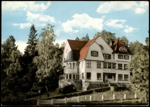 Ansichtskarte Bad Sachsa Partie am Paulus Hotel 1965