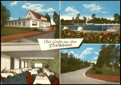 Ansichtskarte Vreden Parkhaus Bernhard Greven (Mehrbildkarte) 1960