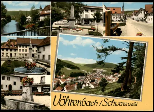Ansichtskarte Vöhrenbach Mehrbildkarte mit Stadtteilansichten 1965
