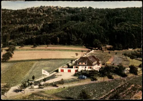 Ottoschwanden-Freiamt Schwarzwald PASSHÖHENHOTEL Pflingsteck Flugzeug aus 1960