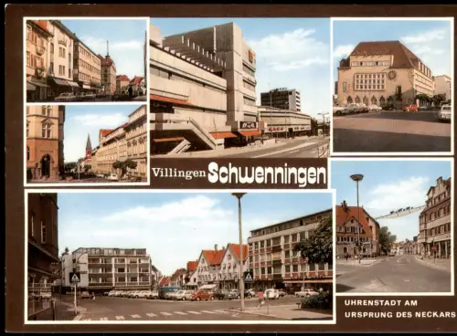 Villingen-Villingen-Schwenningen Stadtansichten Straße Neubauten 1981