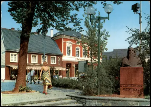 Ansichtskarte Hilden Wilhelm Fabry Denkmal Frau 1986