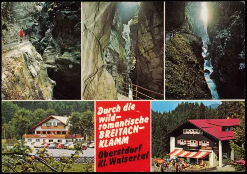 Oberstdorf (Allgäu) Mehrbild Natursehenswürdigkeit Breitachklamm 1983