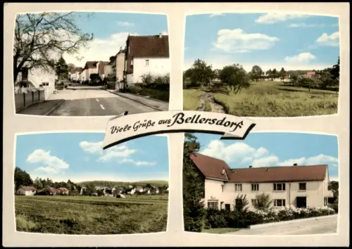 Mittenaar-Bellersdorf Mehrbildkarte Ortsansichten Gruss  1965