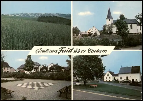 Ansichtskarte Faid Gruß aus Faid über Cochem (Mehrbild-AK) 1975