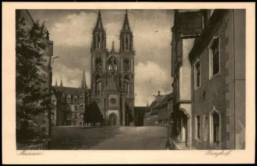 Ansichtskarte Meißen Burghof 1926