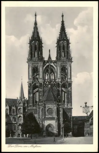 Ansichtskarte Meißen Partie am Dom 1923