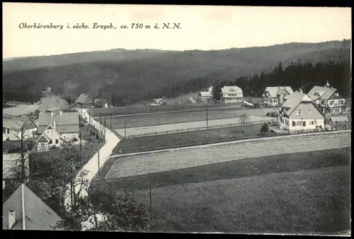 Ansichtskarte Bärenburg-Altenberg (Erzgebirge) Straße Stadtpartie 1914