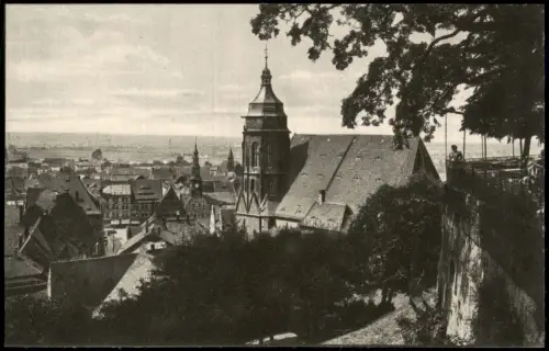 Ansichtskarte Pirna Blick vom Schloß-Restaurant 1914