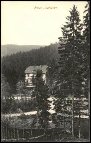 Ansichtskarte Bärenburg-Altenberg (Erzgebirge) Haus Waldeck 1914