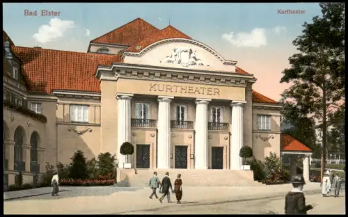Ansichtskarte Bad Elster Kurtheater 1914