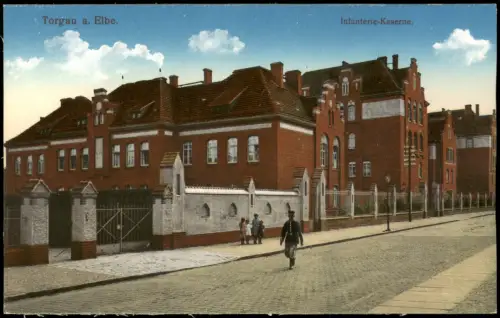 Ansichtskarte Torgau Infanterie-Kaserne 1914