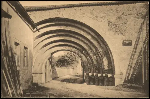Ansichtskarte Nossen Romanisches Klostertor Kloster Alt-Zella 1920