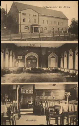 Ansichtskarte Zeitz Goldene Krone, Theissen Theißen 3 Bild 1920