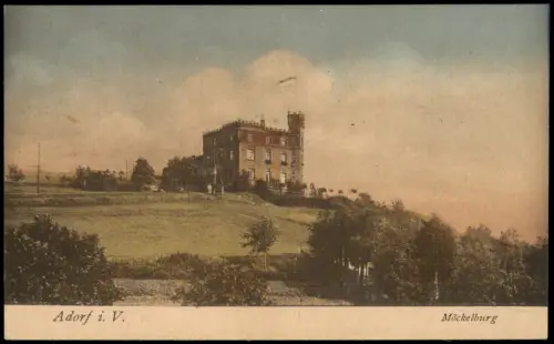 Ansichtskarte Adorf (Vogtland) Möckelburg Restaurant 1920