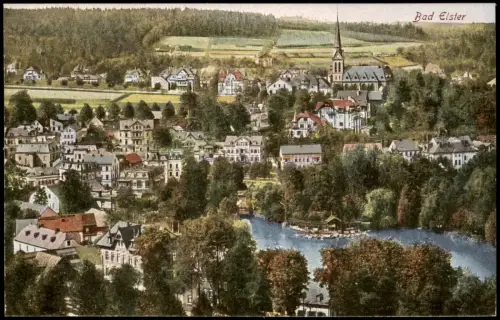Ansichtskarte Bad Elster Totale 1920