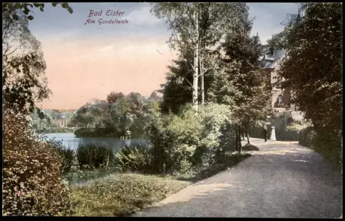Ansichtskarte Bad Elster Am Gondelteich - Straße 1920