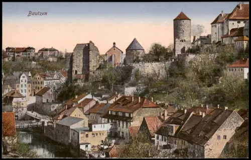 Ansichtskarte Bautzen Budyšin Stadtpartie 1920