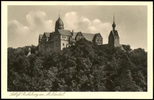 Ansichtskarte Rochsburg-Lunzenau Schloss Rochsburg Kupferdruck 1924