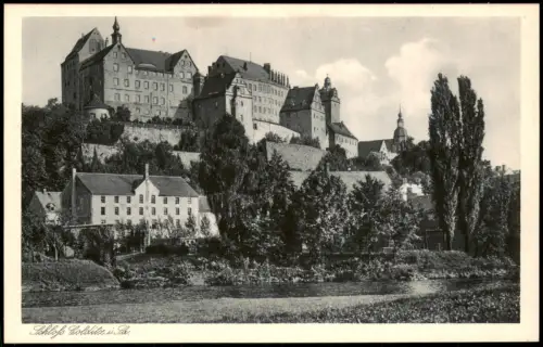Ansichtskarte Colditz Blick auf Schloss 1924