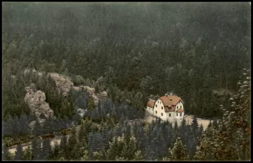 Komotau Chomutov Unterstandshaus obere Grundstraße. Eingang zur Hölle. 1914