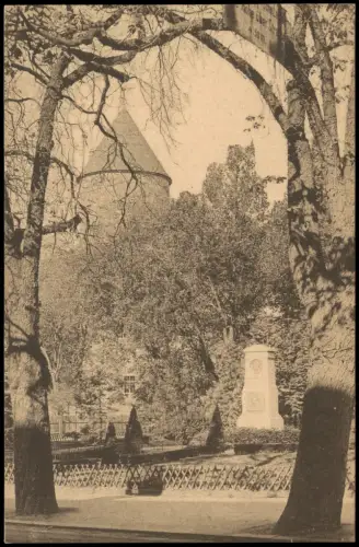 Ansichtskarte Freiberg (Sachsen) Schloßplatz Denkmal 1926