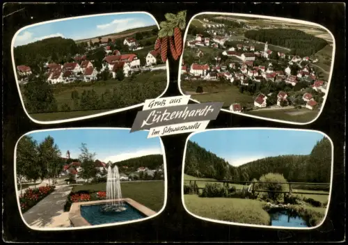 Ansichtskarte Lützenhardt Mehrbildkarte mit 4 Ortsansichten 1967