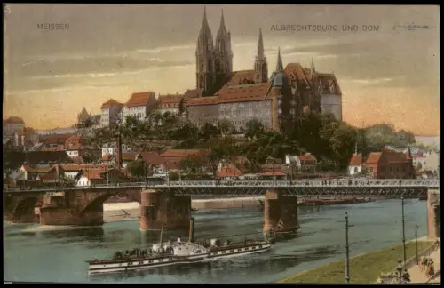 Ansichtskarte Meißen Schloss Albrechtsburg 1924