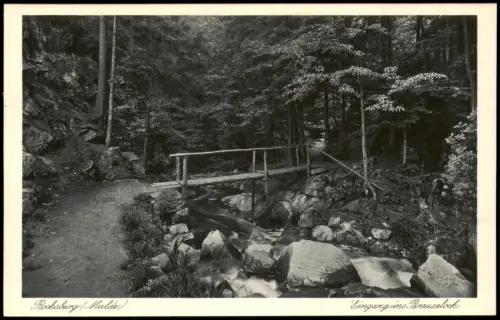 Ansichtskarte Rochsburg-Lunzenau Eingang ins Brausetal 1924