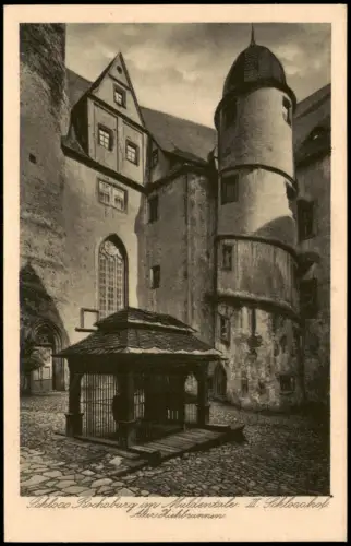 Ansichtskarte Rochsburg-Lunzenau Schloss Rochsburg III. Schloßhof 1924