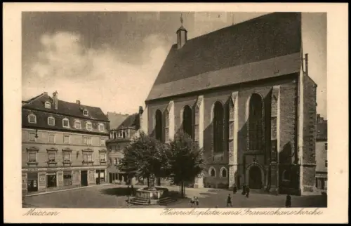 Ansichtskarte Meißen Heinrichplatz 1928